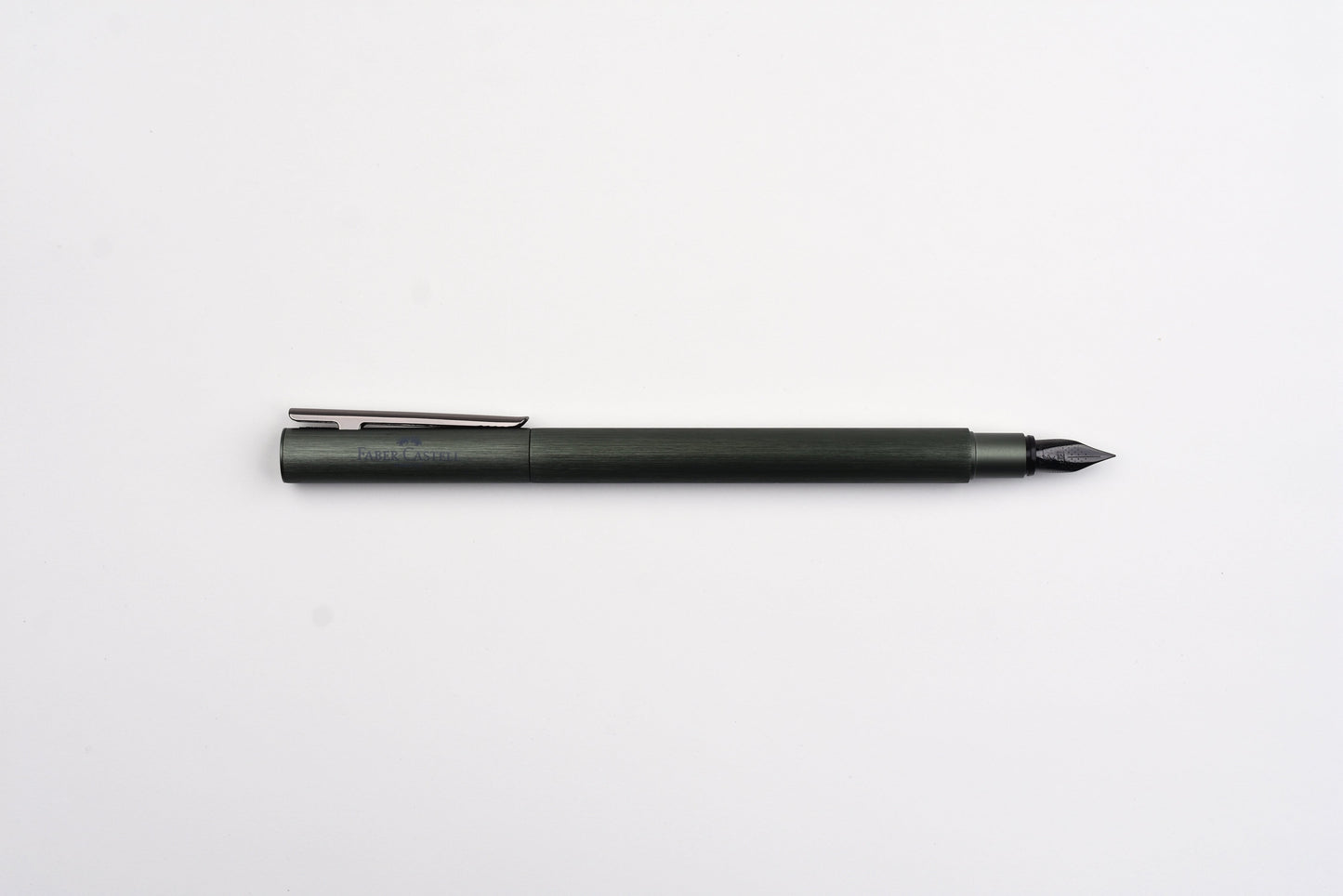 Faber-Castell - Design Neo Slim Fountain Pen - Olive Green Aluminum