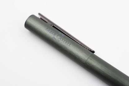 Faber-Castell - Design Neo Slim Fountain Pen - Olive Green Aluminum