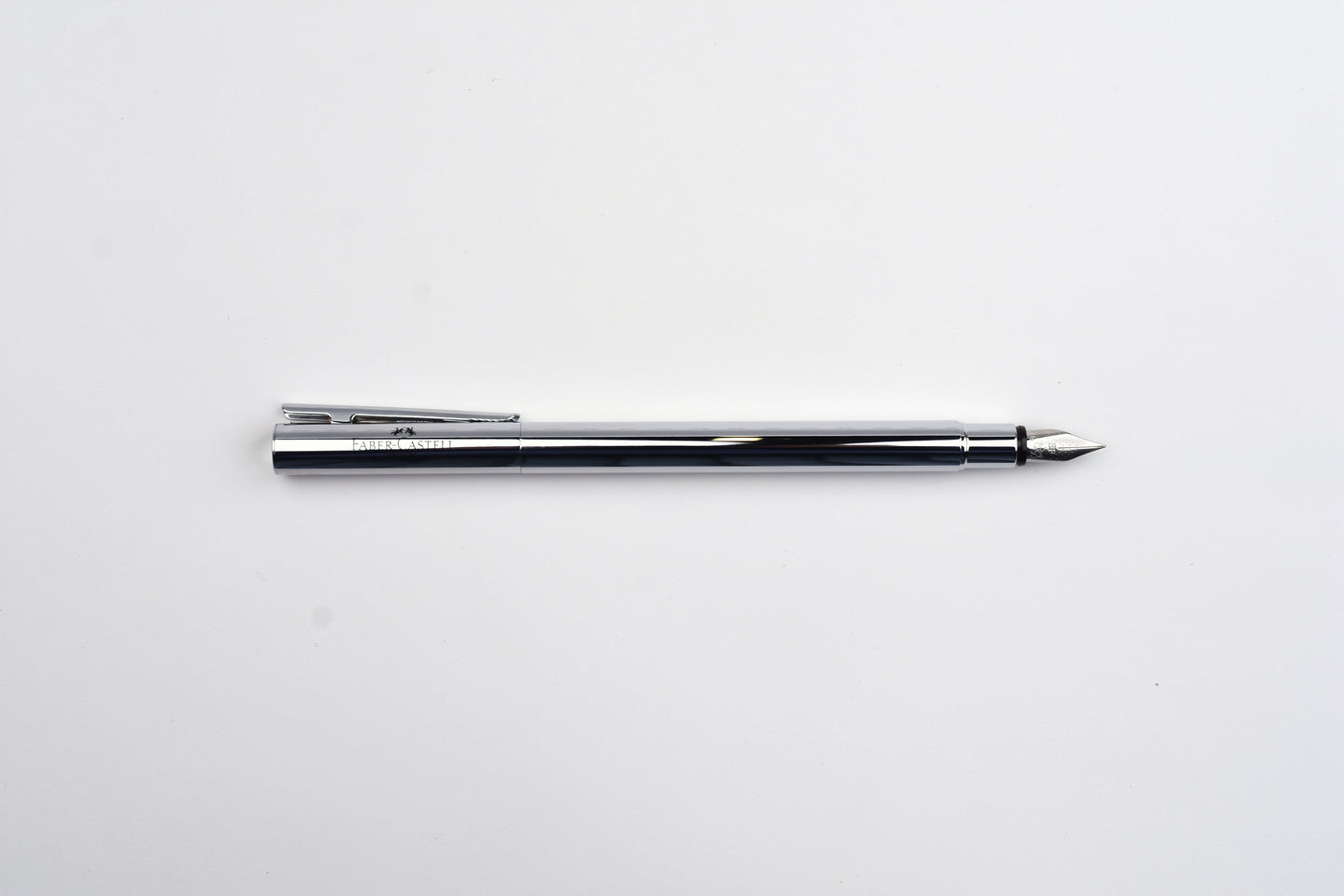 Faber-Castell - Design Neo Slim Fountain Pen - Stainless Steel Polished