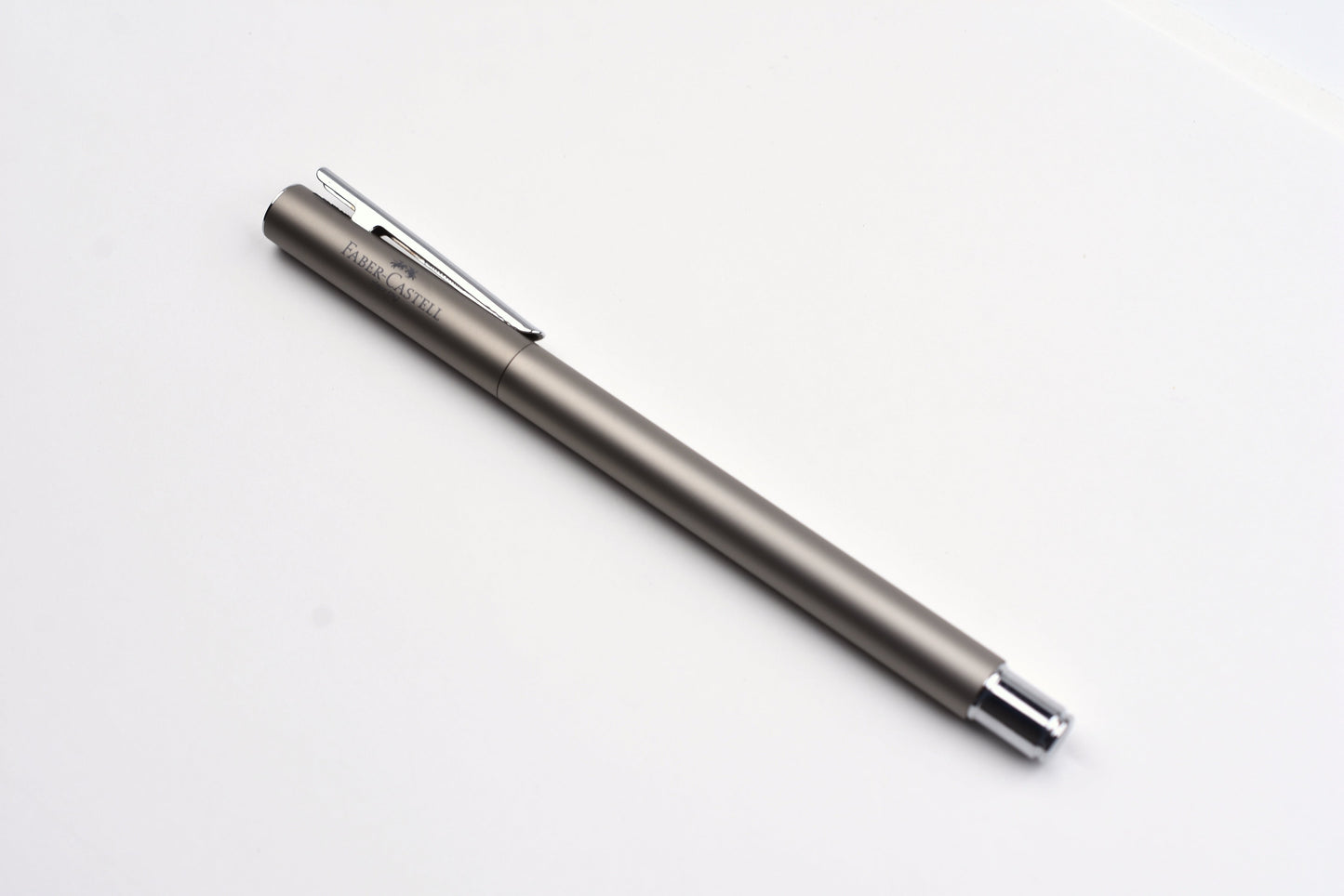 Faber-Castell - Design Neo Slim Fountain Pen - Stainless Steel Matte