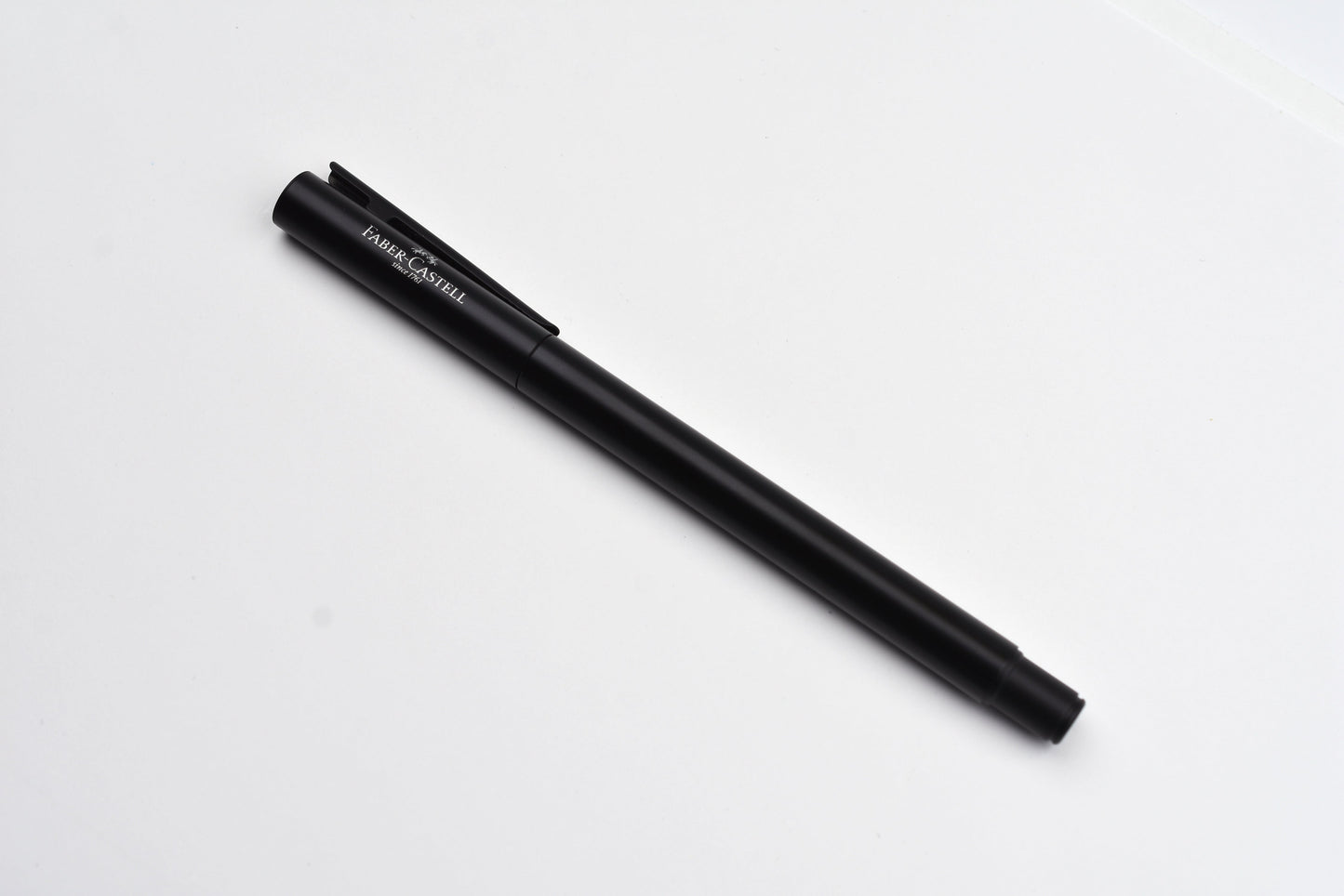 Faber-Castell - Design Neo Slim Fountain Pen - Black Matte & Matte Black Chrome