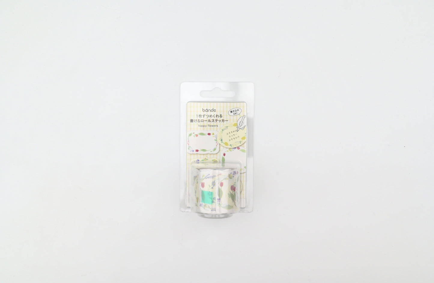 Bande - Writeable Roll Sticker - Happy Flowers
