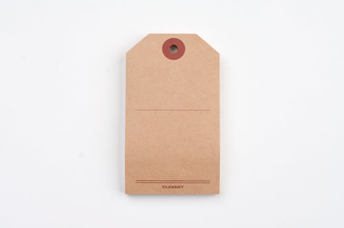 Classiky - Kraft Sticky Notes - Luggage Tag