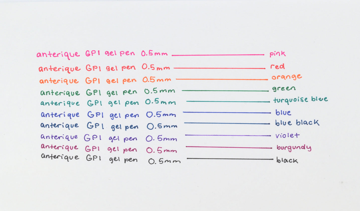 Anterique Stationers GP1 Gel Pen - 0.5mm