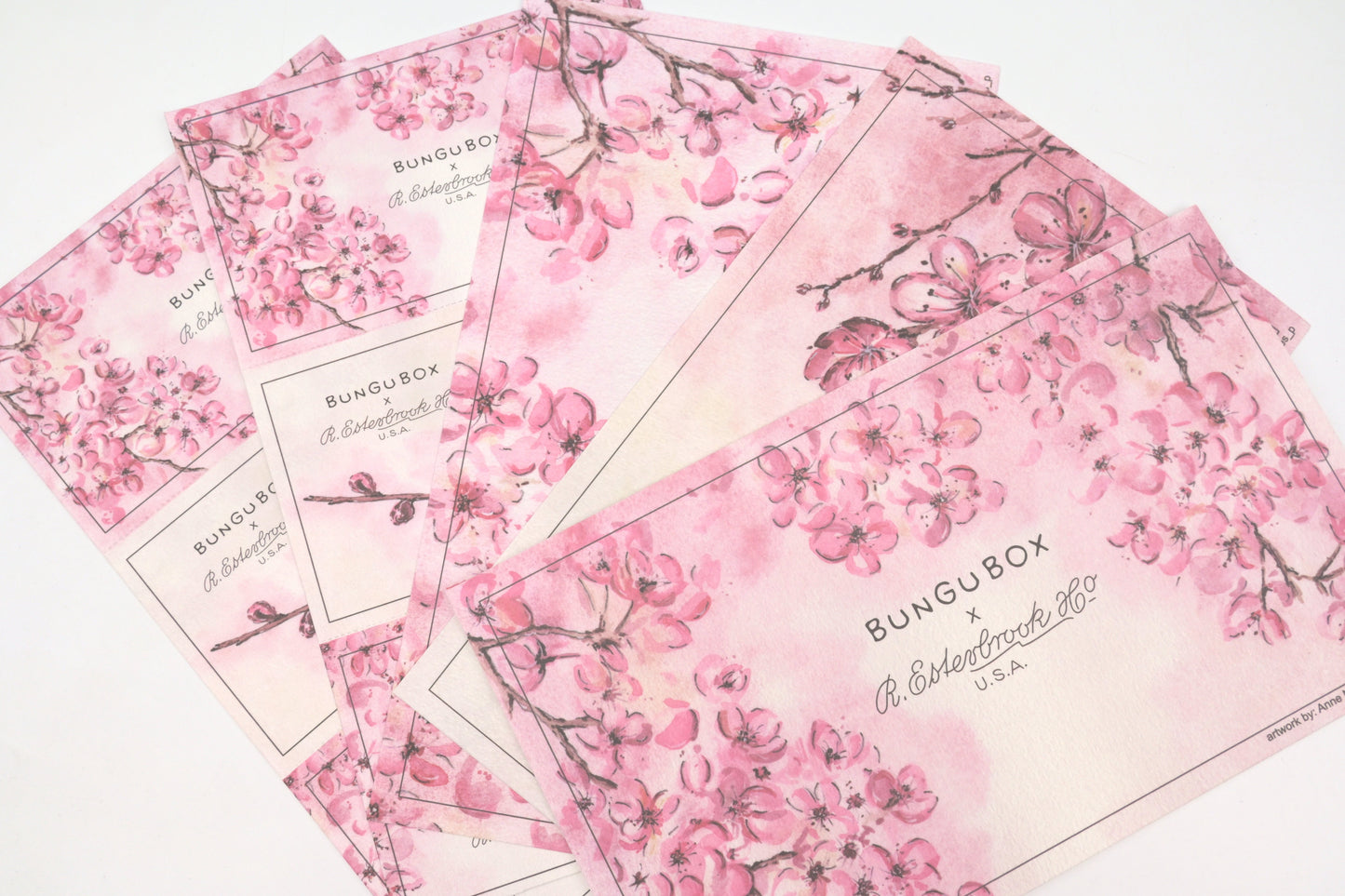 Esterbrook x BUNGUBOX Blotter Paper - Kachofugetsu - Flower - Limited Edition