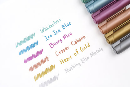 Faber-Castell - Metallic Multi-Surface Creative Markers - 6 Color Set