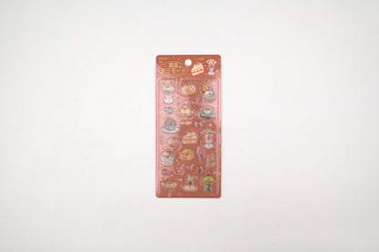 BGM 3D Sticker Sheet - Kyururun - Cafe a la Mode - Brulee