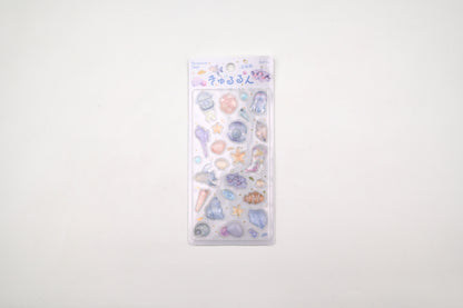 BGM 3D Sticker Sheet - Kyururun - Sea Creatures