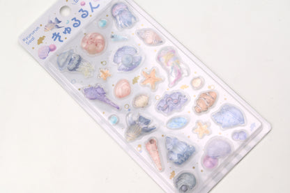 BGM 3D Sticker Sheet - Kyururun - Sea Creatures