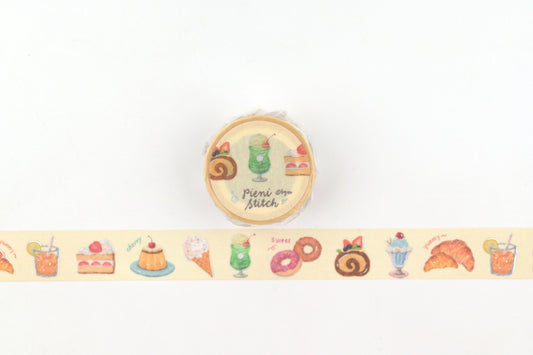 BGM Washi Tape - Foil Stamping - Pieni Stitch - Small Cafe
