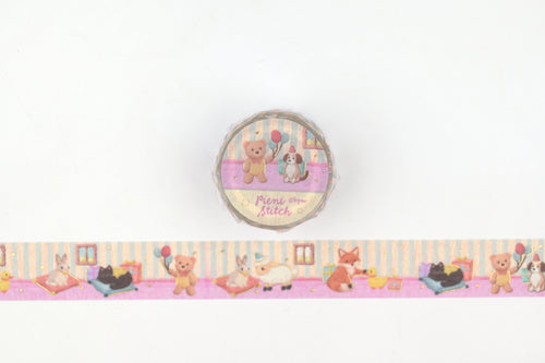 BGM Washi Tape - Foil Stamping - Pieni Stitch - Small Party