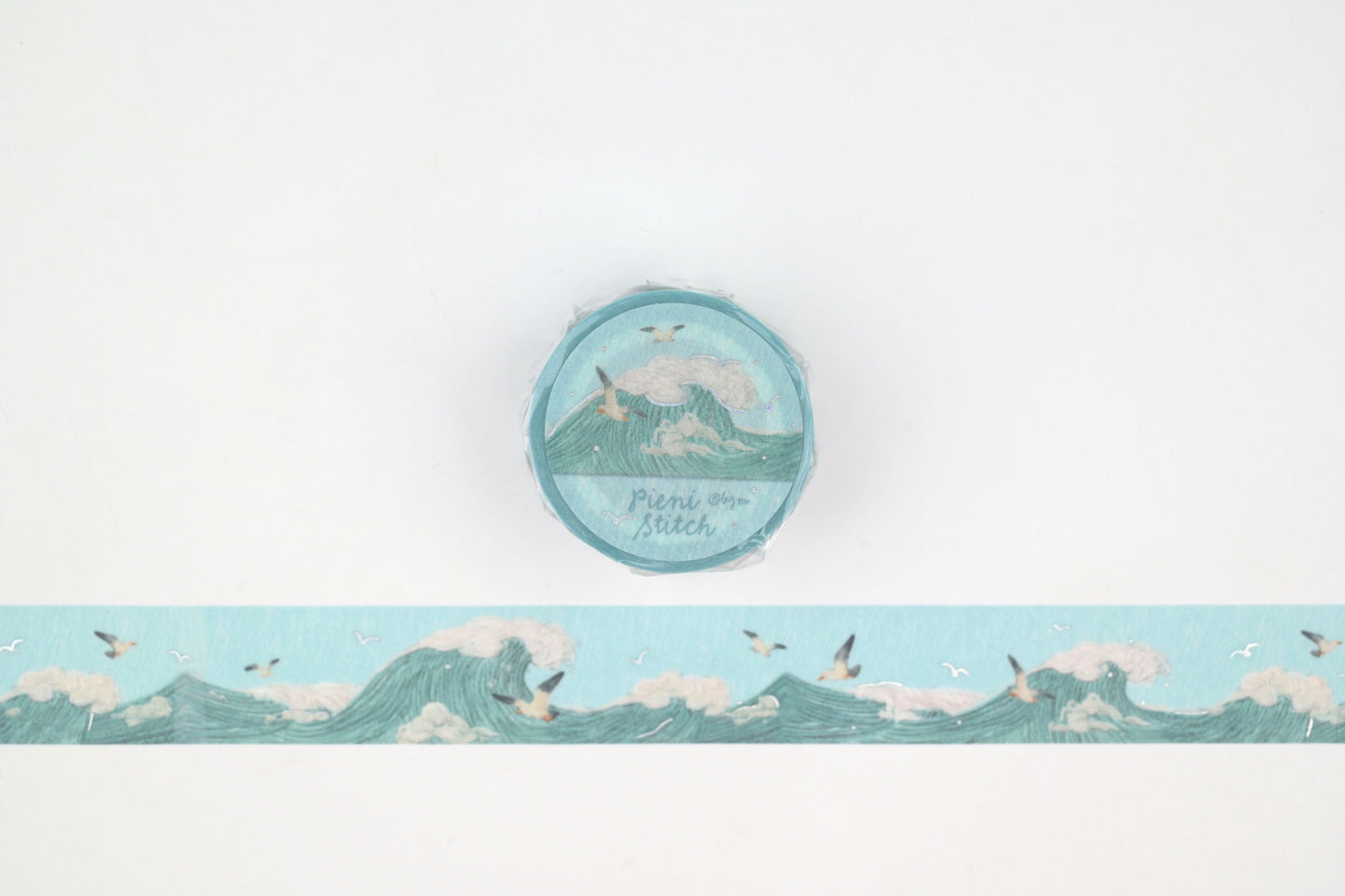 BGM Washi Tape - Foil Stamping - Pieni Stitch - Small Sea