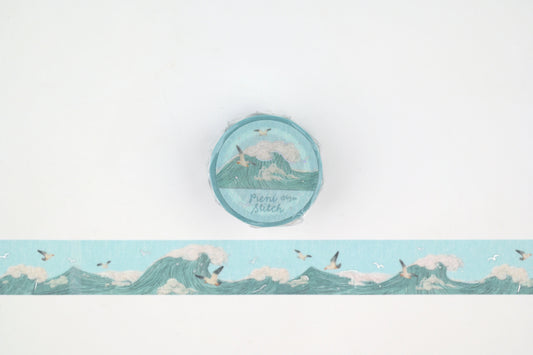BGM Washi Tape - Foil Stamping - Pieni Stitch - Small Sea