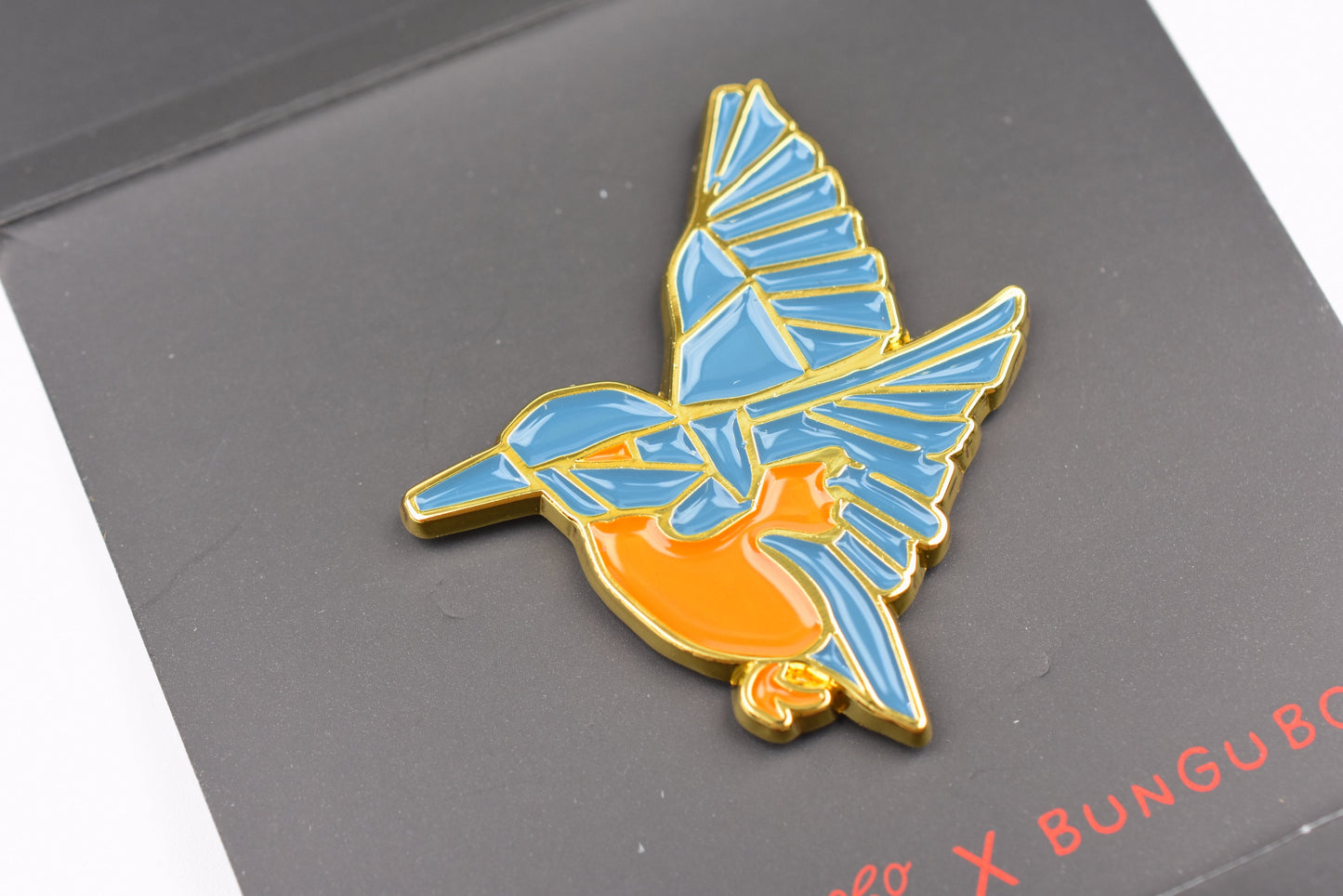 Esterbrook x BUNGUBOX Enamel Pin - Kachofugetsu Collection - Kingfisher - Limited Edition