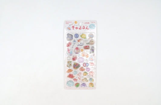 BGM 3D Sticker Sheet - Kyururun - 2026 Summer Limited - Summer Tradition