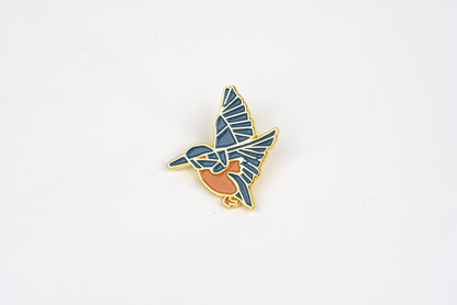 Esterbrook x BUNGUBOX Enamel Pin - Kachofugetsu Collection - Kingfisher - Limited Edition