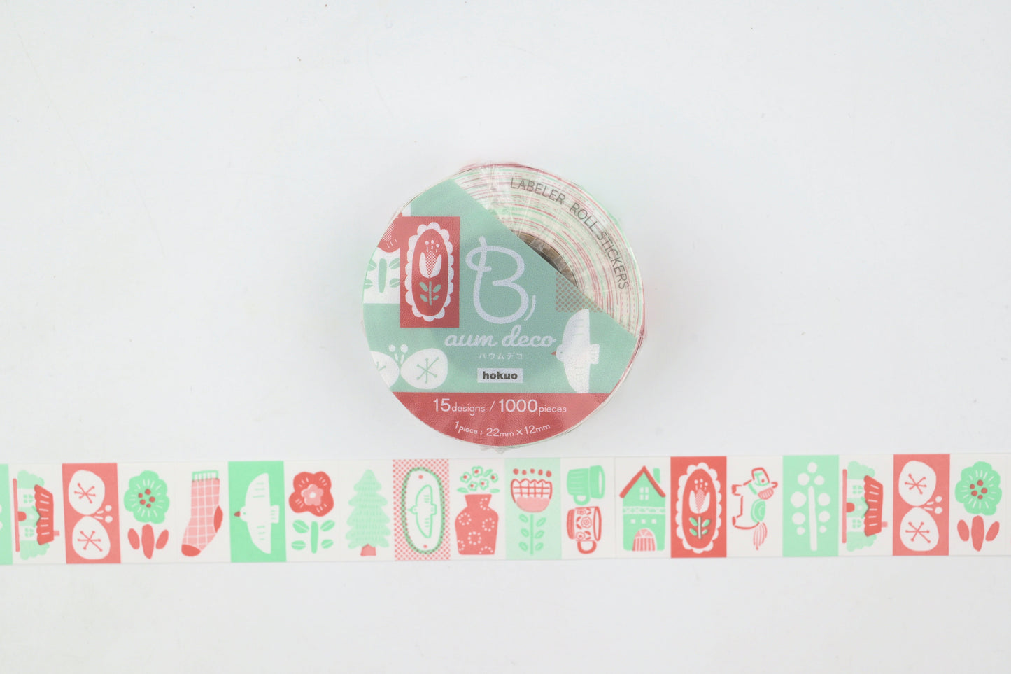 Beverly Baum Label Roll Stickers - Scandinavian