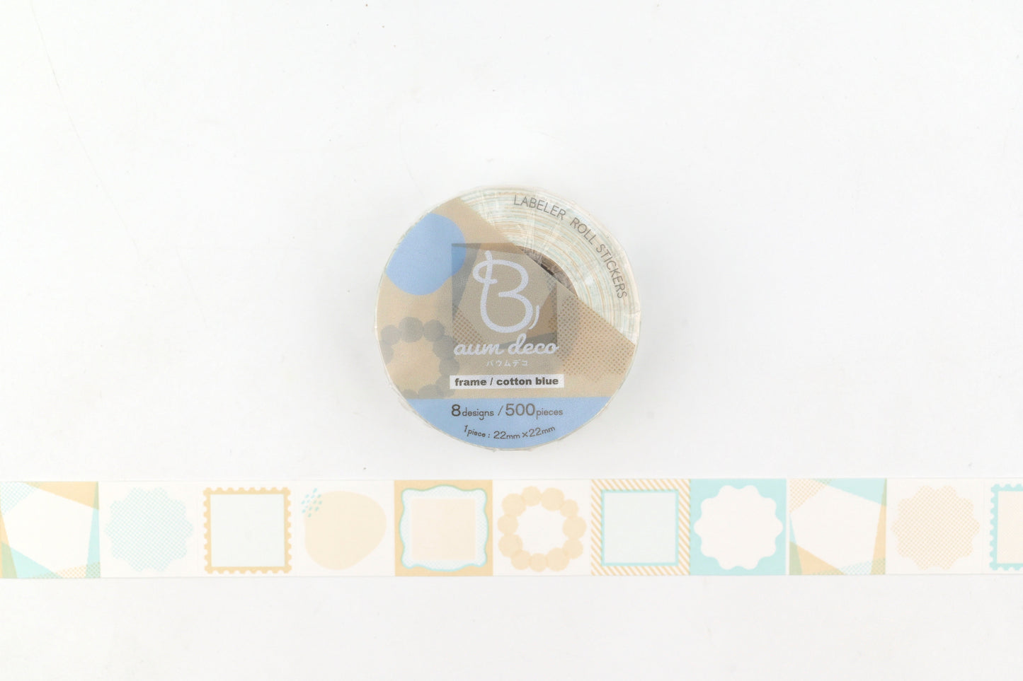 Beverly Baum Label Roll Stickers - Cotton Blue