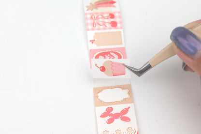 Beverly Baum Label Roll Stickers - Cotton Blue
