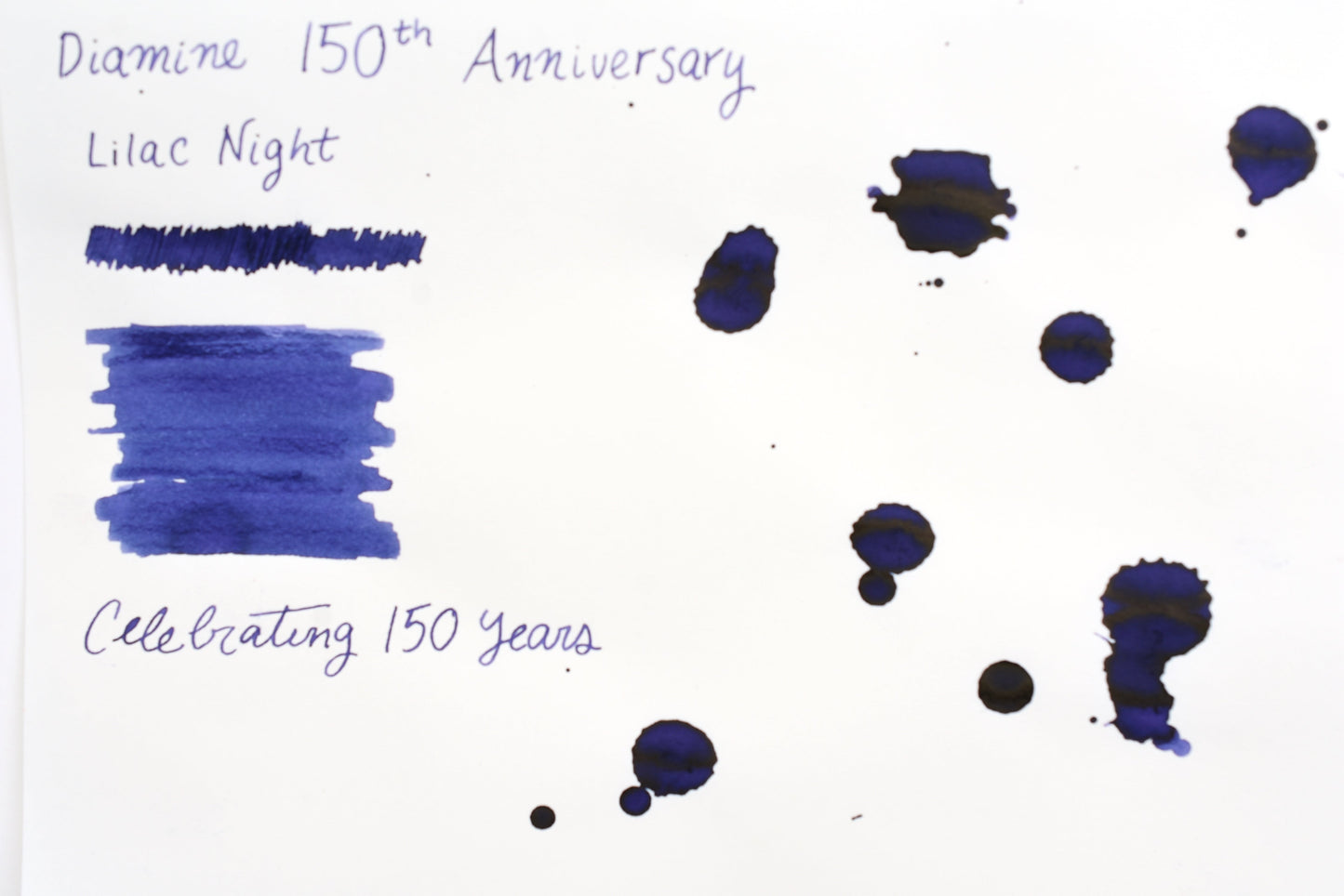 Diamine Fountain Pen Ink - 150th Anniversary Series - Lilac Night