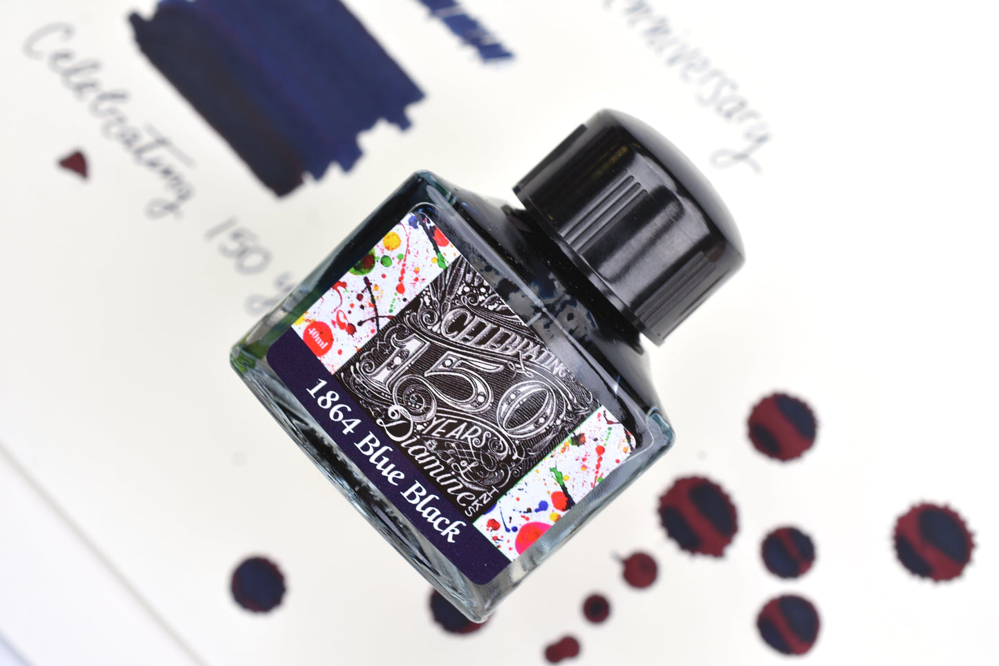 Diamine Fountain Pen Ink - 150th Anniversary Series - 1864 Blue Black