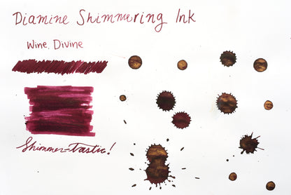 Diamine Shimmer Ink - Wine Divine - 50mL