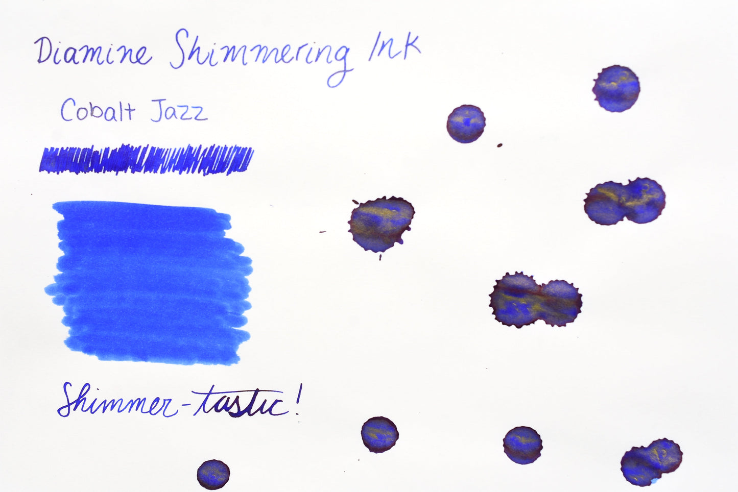Diamine Shimmer Ink - Cobalt Jazz - 50mL