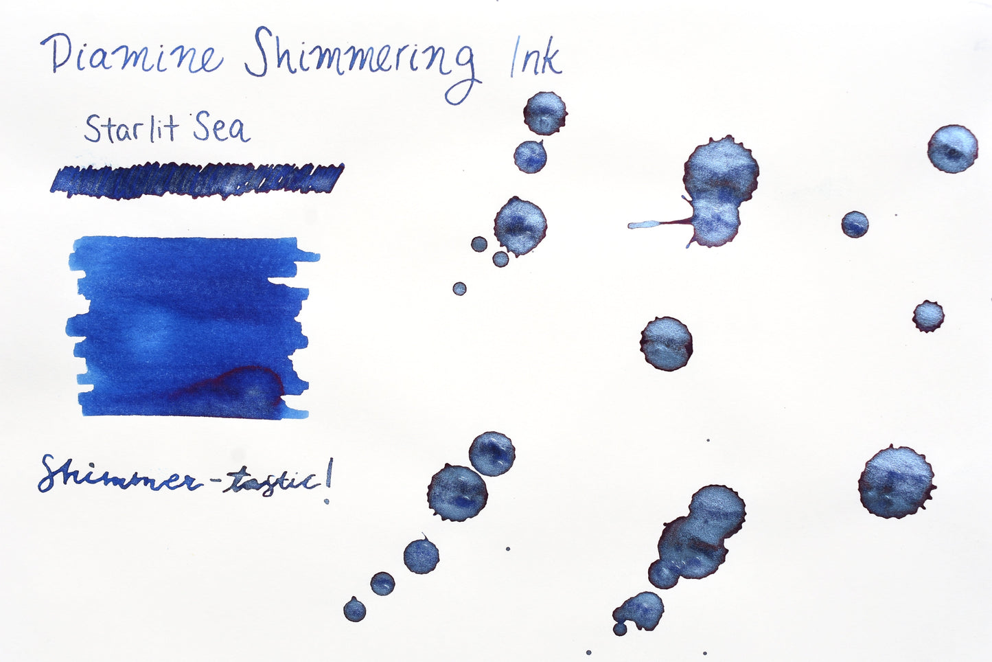 Diamine Shimmer Ink - Starlit Sea - 50mL