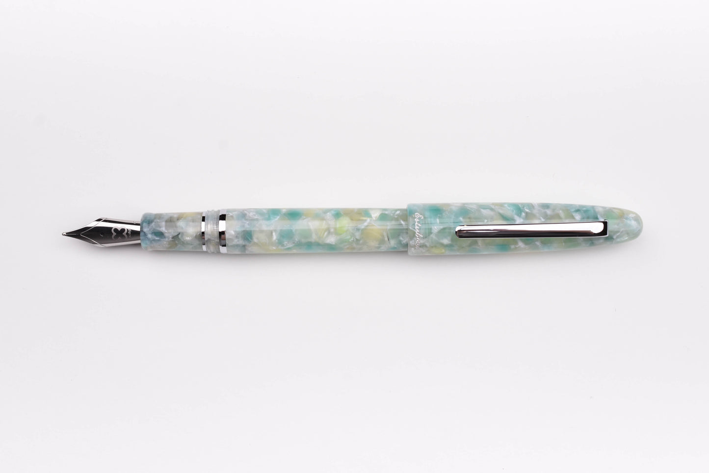 Esterbrook Estie Fountain Pen - Sea Glass - Silver Trim