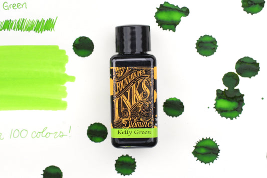 Diamine Fountain Pen Ink - Kelly Green - 30mL