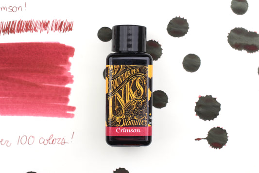 Diamine Fountain Pen Ink - Crimson - 30mL