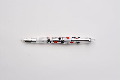 BUNGUBOX Original Fountain Pen - Alice in Wonderland - Black & Red