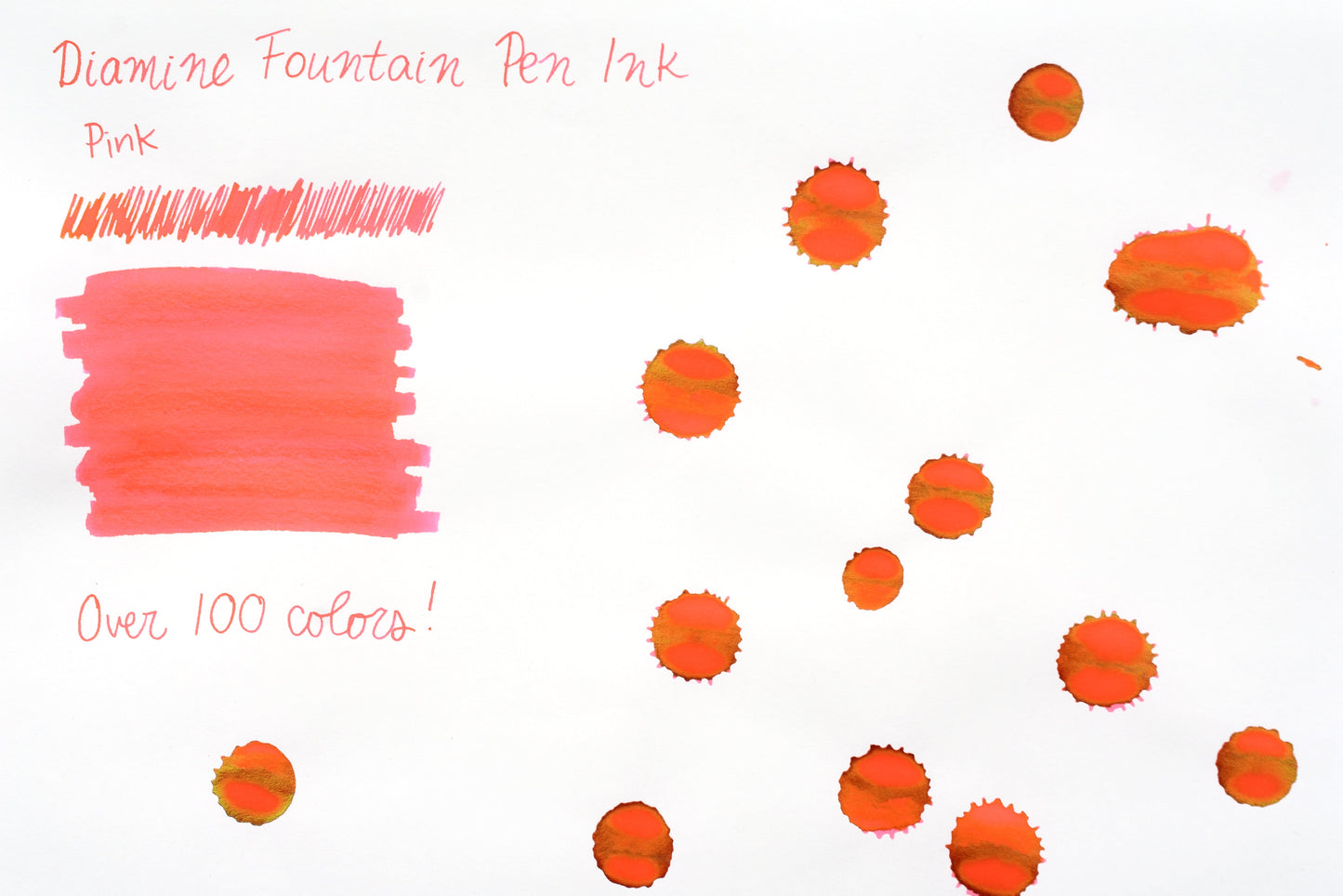 Diamine Fountain Pen Ink - Pink - 30mL