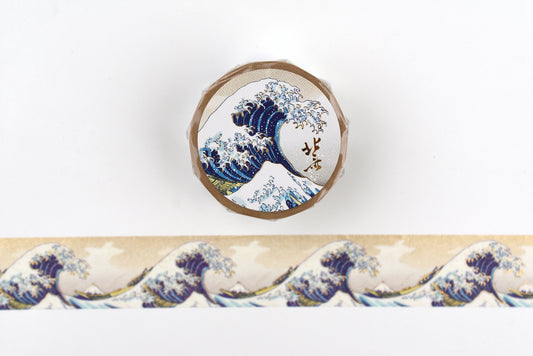 Cozyca - Katsushika Hokusai Foil Stamping Washi Tape - The Great Wave off Kanagawa