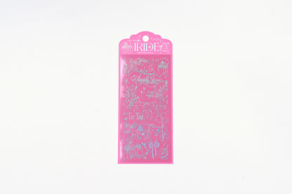 BGM - Foil Stamping Iride Sticker Sheets - Gift