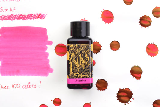 Diamine Fountain Pen Ink - Scarlet - 30mL
