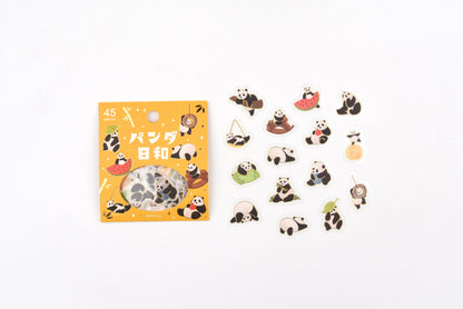 BGM Flake Stickers - Foil Stamping - Panda Weather