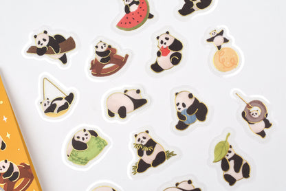 BGM Flake Stickers - Foil Stamping - Panda Weather
