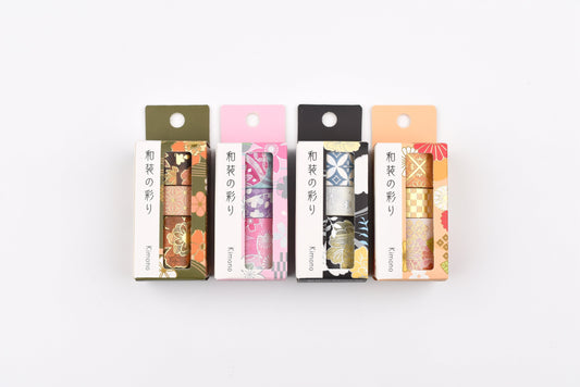 BGM Washi Tape Set - Foil Stamping - The Colors of Kimono - Set of 3