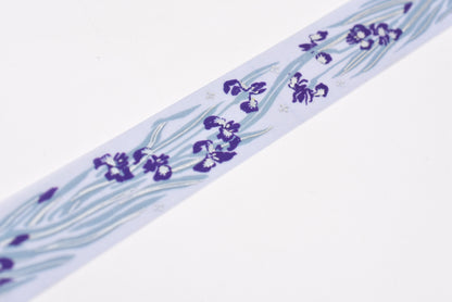BGM Washi Tape - Foil Stamping - Kusahanafu - Iris