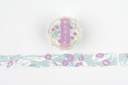 BGM Washi Tape - Foil Stamping - Kusahanafu - Morning Glory
