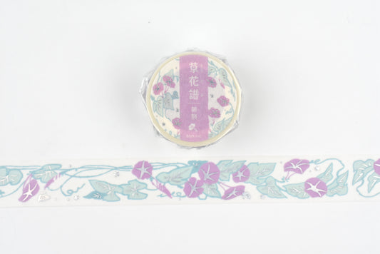 BGM Washi Tape - Foil Stamping - Kusahanafu - Morning Glory