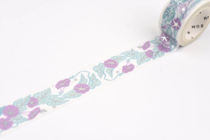 BGM Washi Tape - Foil Stamping - Kusahanafu - Morning Glory