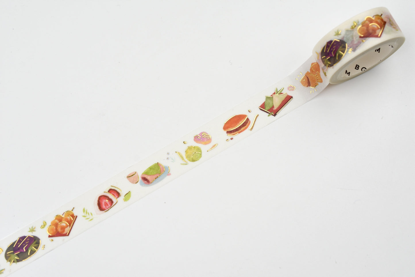 BGM Washi Tape - Foil Stamping - IPPAI - Full of Wagashi (Japanese Sweets)