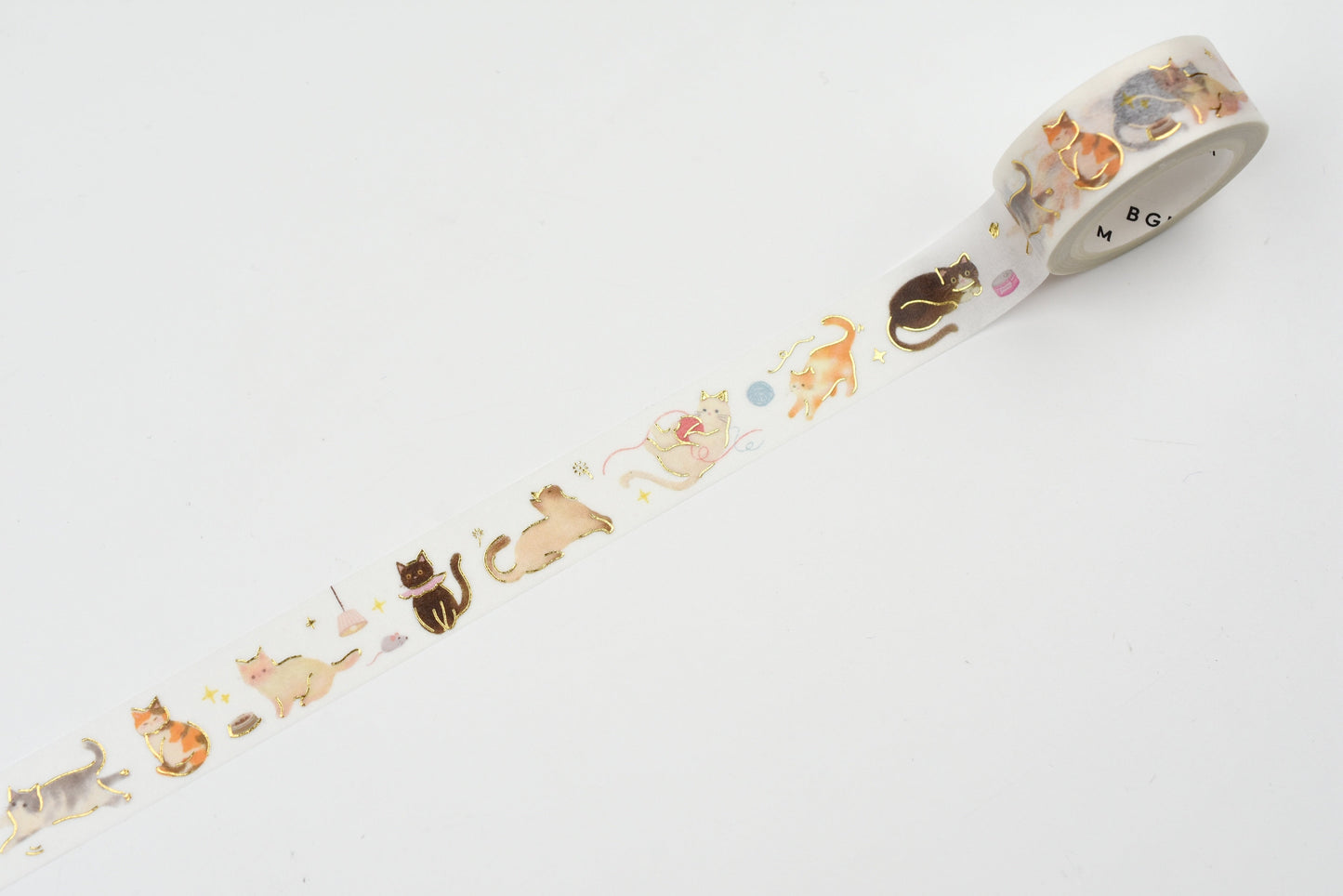 BGM Washi Tape - Foil Stamping - IPPAI - Full of Cats