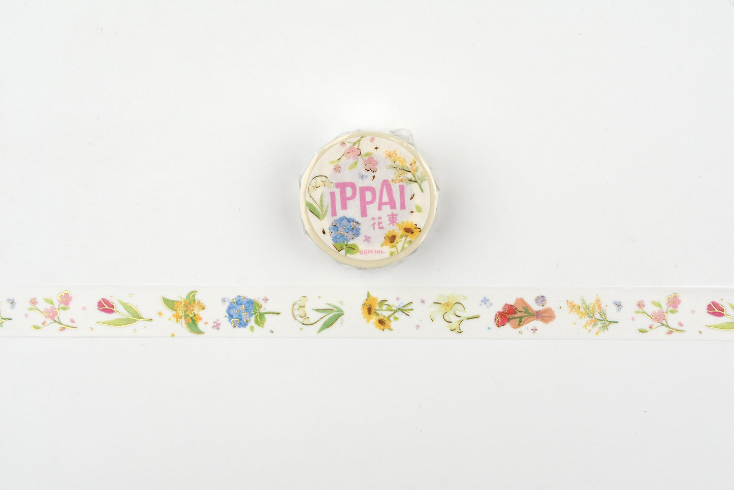 BGM Washi Tape - Foil Stamping - IPPAI - Full of Bouquets