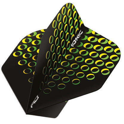 RED DRAGON - Hardcore Iconic Yellow Circles Dart Flights