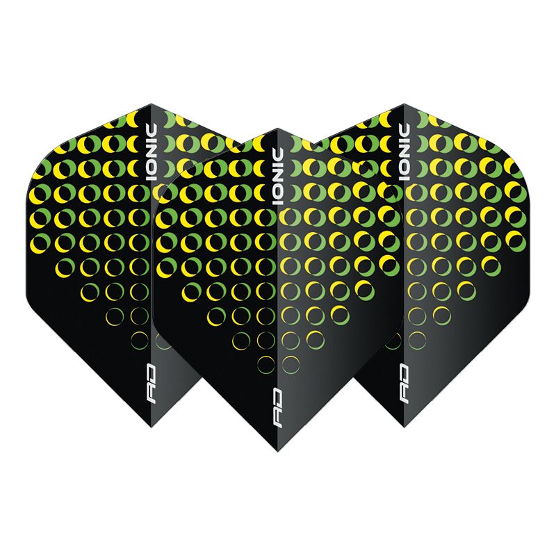 RED DRAGON - Hardcore Iconic Yellow Circles Dart Flights