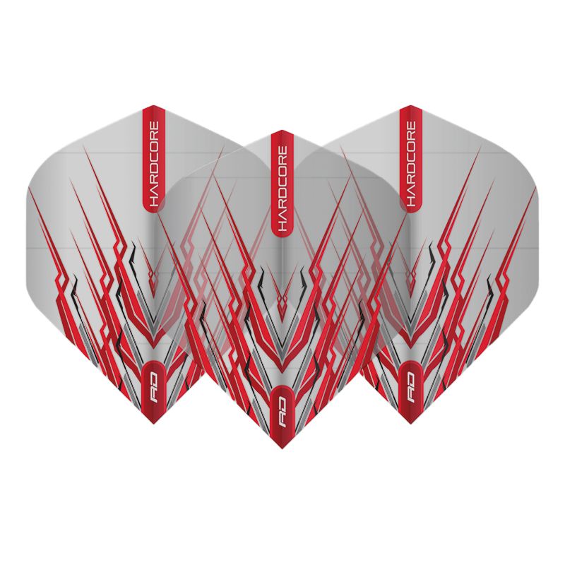 RED DRAGON - Hardcore Red Mohawk Dart Flights