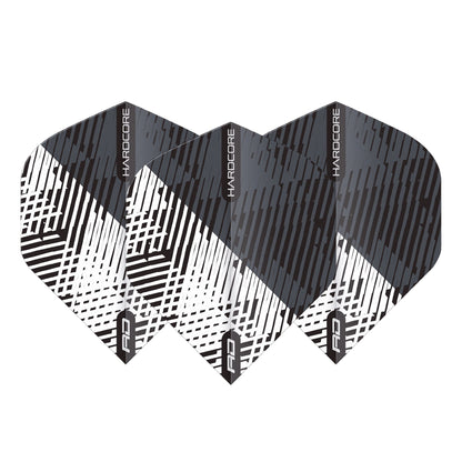 RED DRAGON - Hardcore Radical Fleck Flights - Black and White